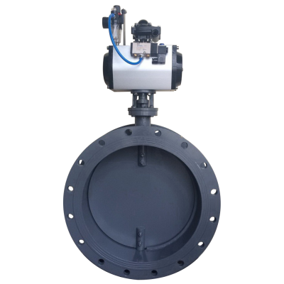 D641W大口徑高溫氣動通風蝶閥
